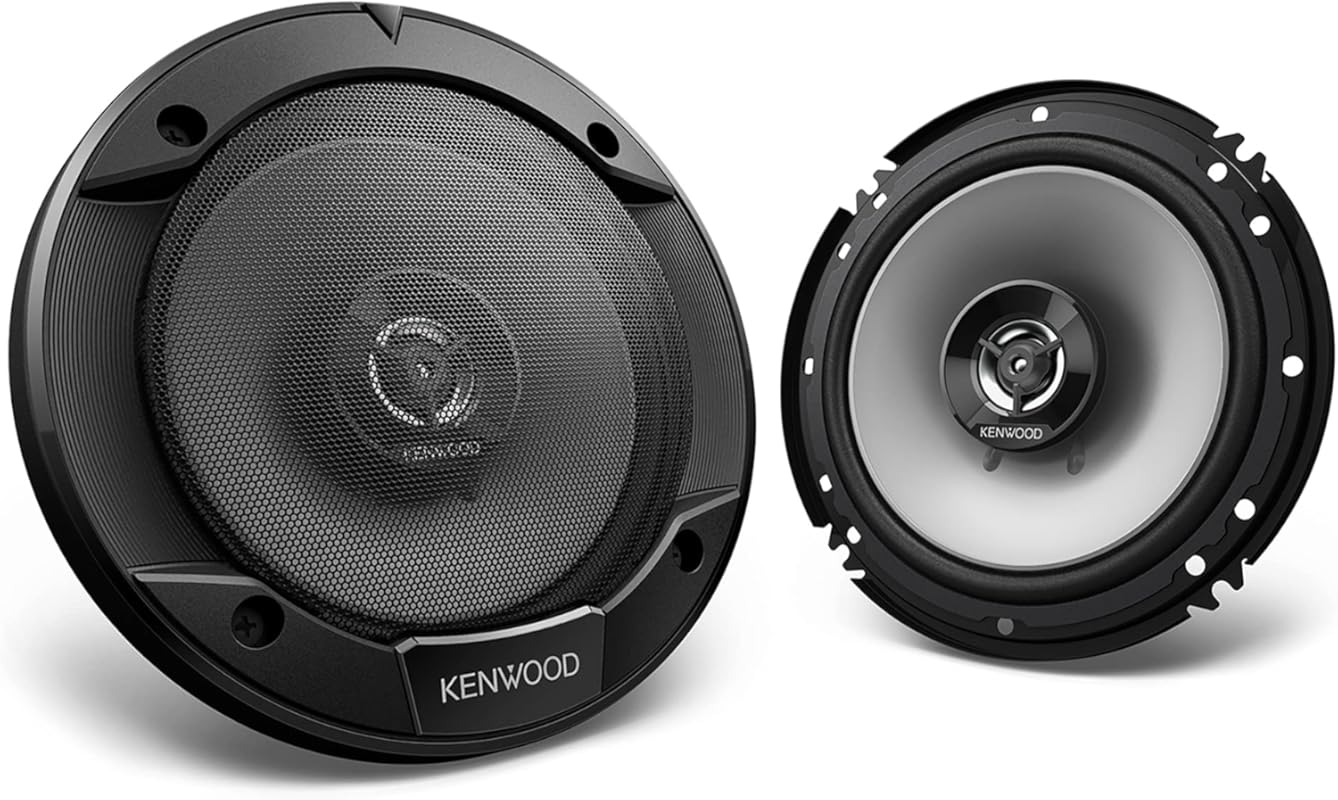 Kenwood KFC-1666S 6.5-inch 2-way coaxial car door speakers, easy insta
