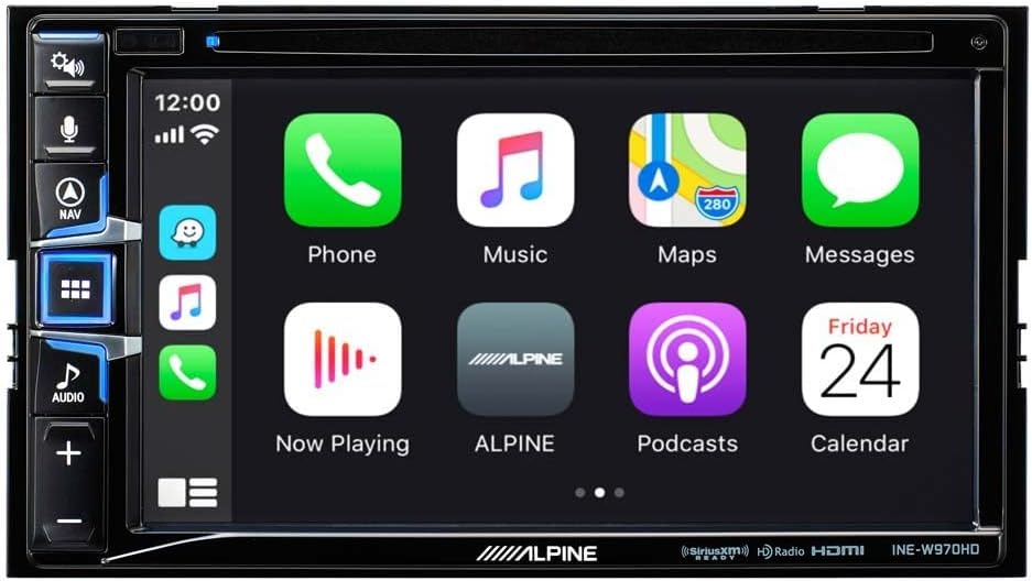 Best Alpine car stereo INE-W970HD 6.5-inch navigation receiver with bu