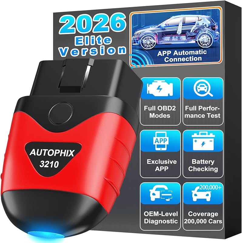 AUTOPHIX 3210 Bluetooth OBD2 Scanner for 1996 and Newer Cars, Check En
