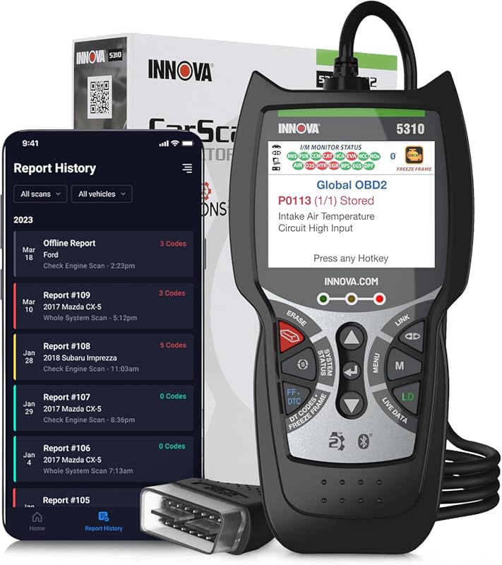 INNOVA 5310 OBD2 scanner, ABS and SRS reader, battery test, oil reset,