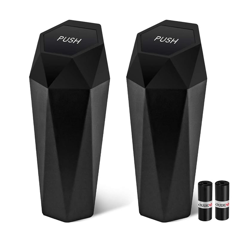 Leakproof 2-Pack Car Trash Can