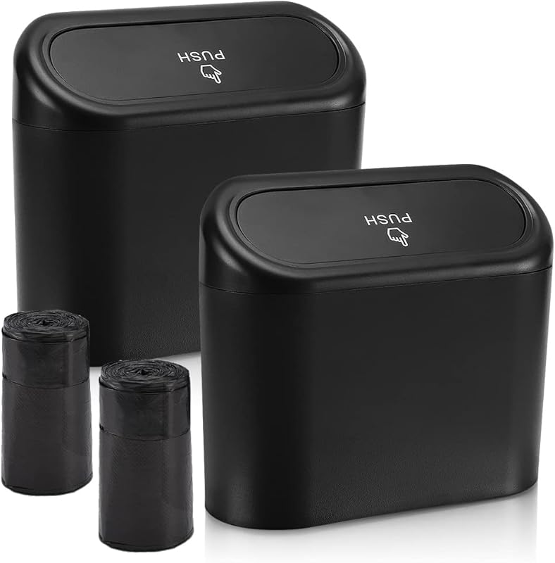 Accmor 2-Pack Mini Car Trash Can