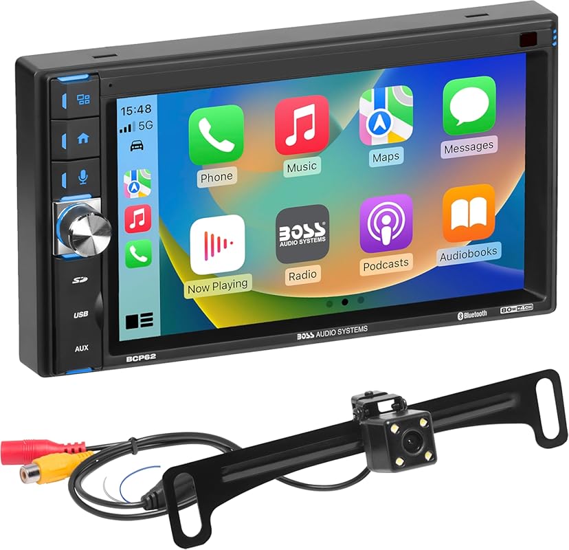 Boss Audio BCP62-RC Double DIN 6.2-inch Capacitive Touchscreen Car Ste