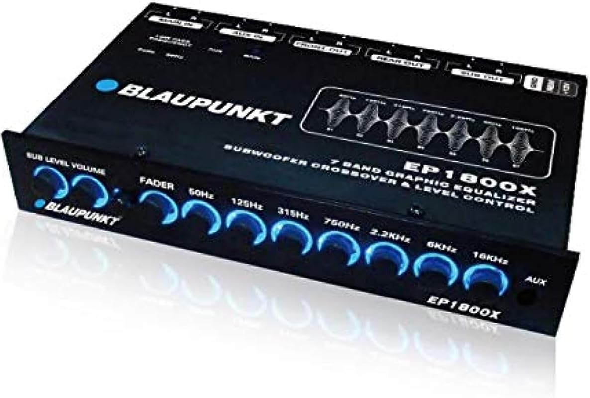 Blaupunkt EP1800X 7 Band Car Graphic Equalizer with Front 3.5mm Aux, R