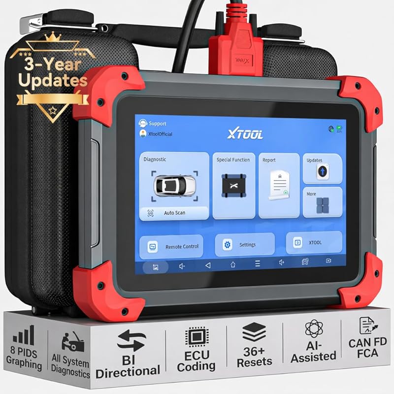 XTOOL D7 Bidirectional OBD2 Scanner, Ai-Assisted Full-System Diagnosti