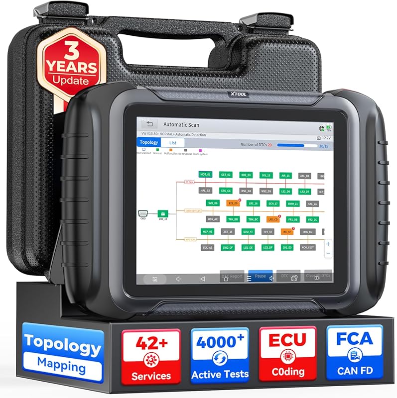 XTOOL D8S Professional Bidirectional OBD2 Scanner with Topology Mappin