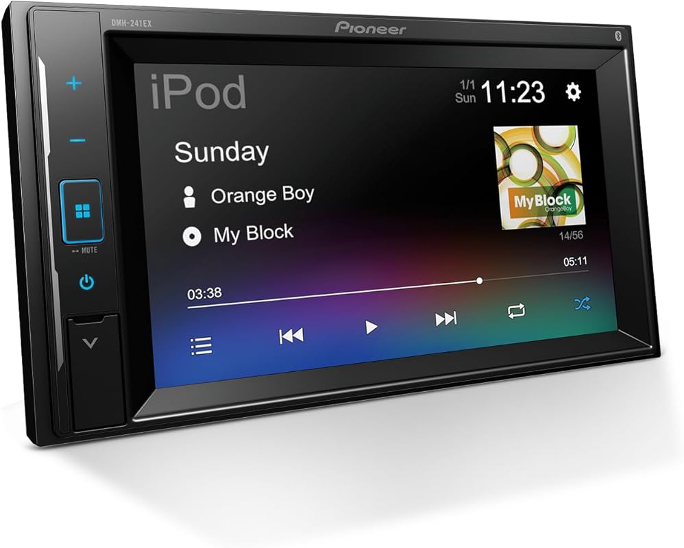 Pioneer DMH-241EX 6.2-inch Resistive Double DIN Touchscreen Car Stereo
