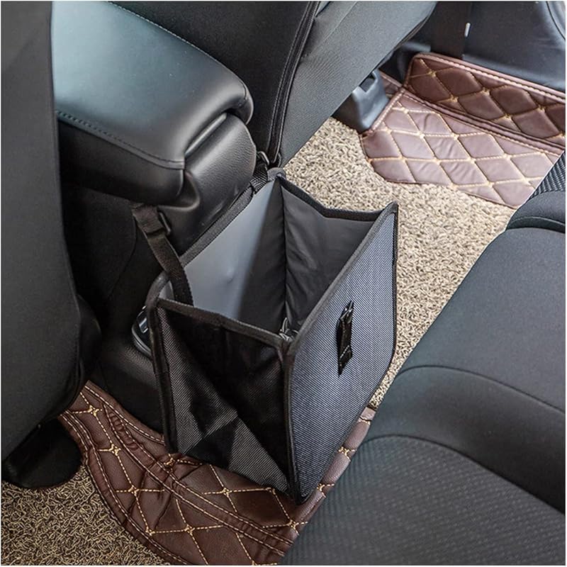 Large Foldable Car Trash Can with Hanging Waterproof and Leakproof Des