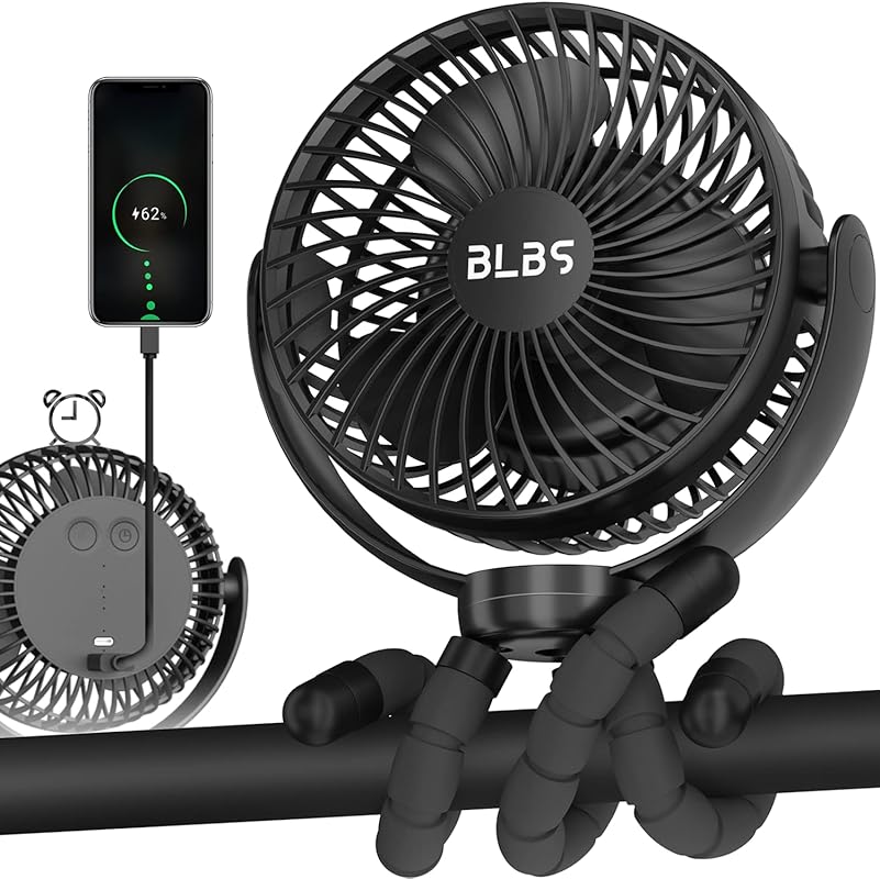 Bajaj portable clip on fan for car and stroller rechargeable 12600mAh 