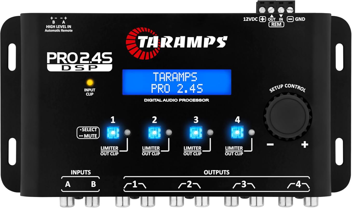 Taramp's Pro 2.4S DSP 15 Band Crossover and Equalizer with Sequencer, 