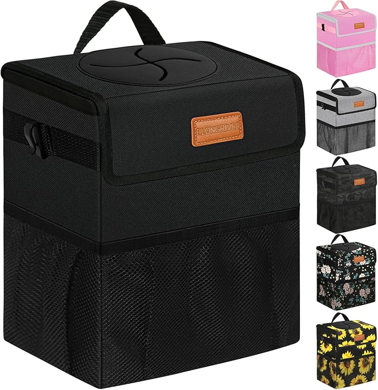 Back Seat Hanging Car Trash Can, Leakproof Cute Bin for SUV, Truck, Va