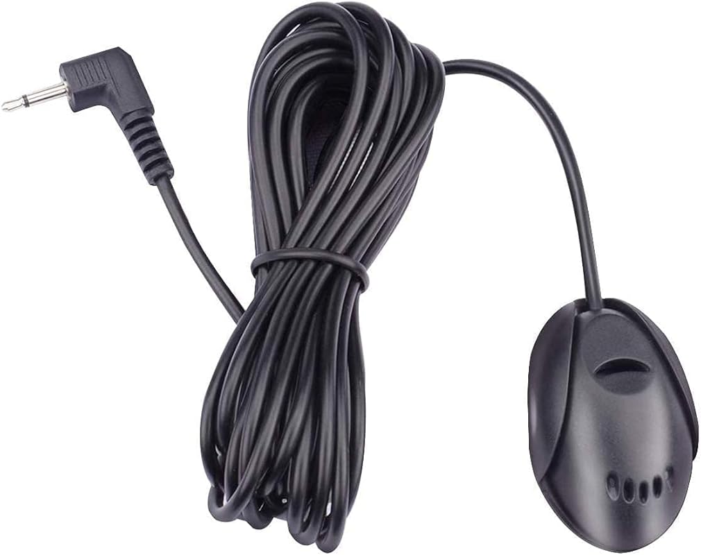 Universal 3.5mm car stereo external microphone with 3m cable plug and 