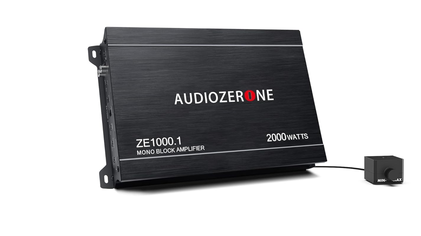 ZE1000.1 2000W Monoblock Class D Car Amplifier MOSFET Design 1-4Ω Stab