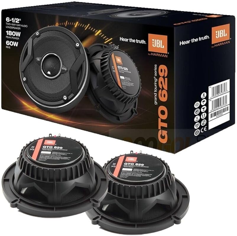 JBL GTO629 6.5-inch Grand Touring 2-way car door speakers, 360 watts m