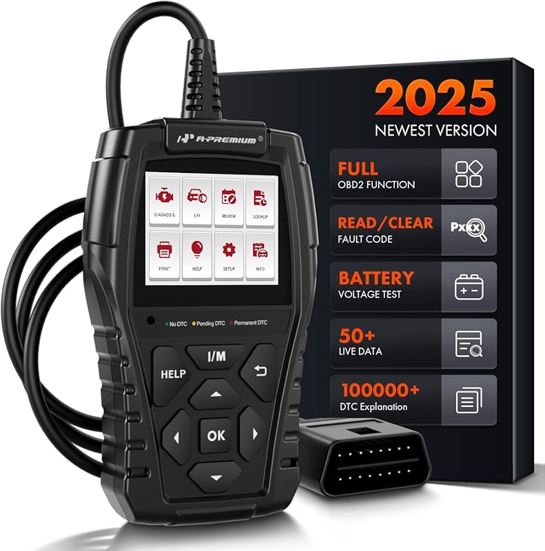 A-Premium AD200 Professional OBD2 Scanner OBDII EOBD Code Reader, Enha