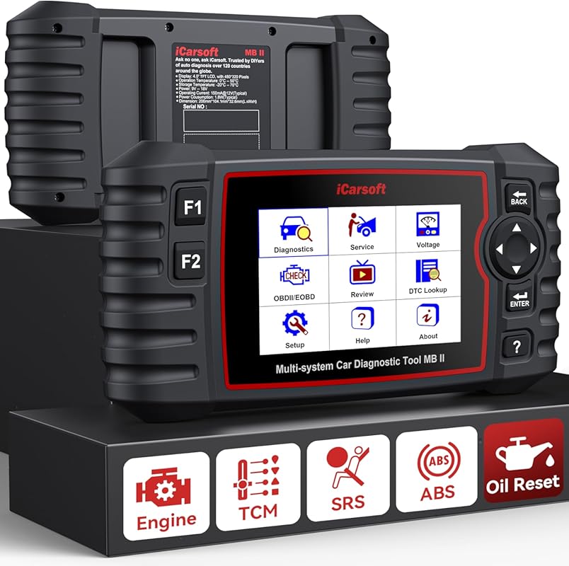 iCarsoft MB II OBD2 Scanner for Mercedes-Benz Sprinter Smart In-depth 