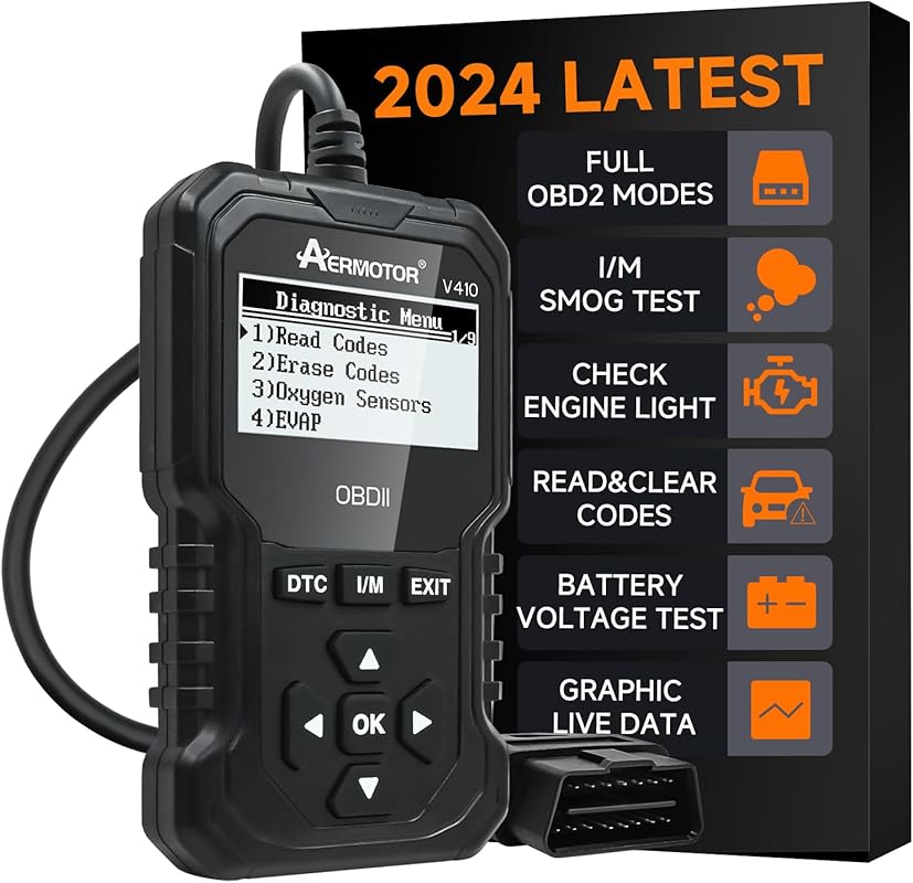 V410 OBD2 scanner with live data and freeze frame for 1996 and newer c