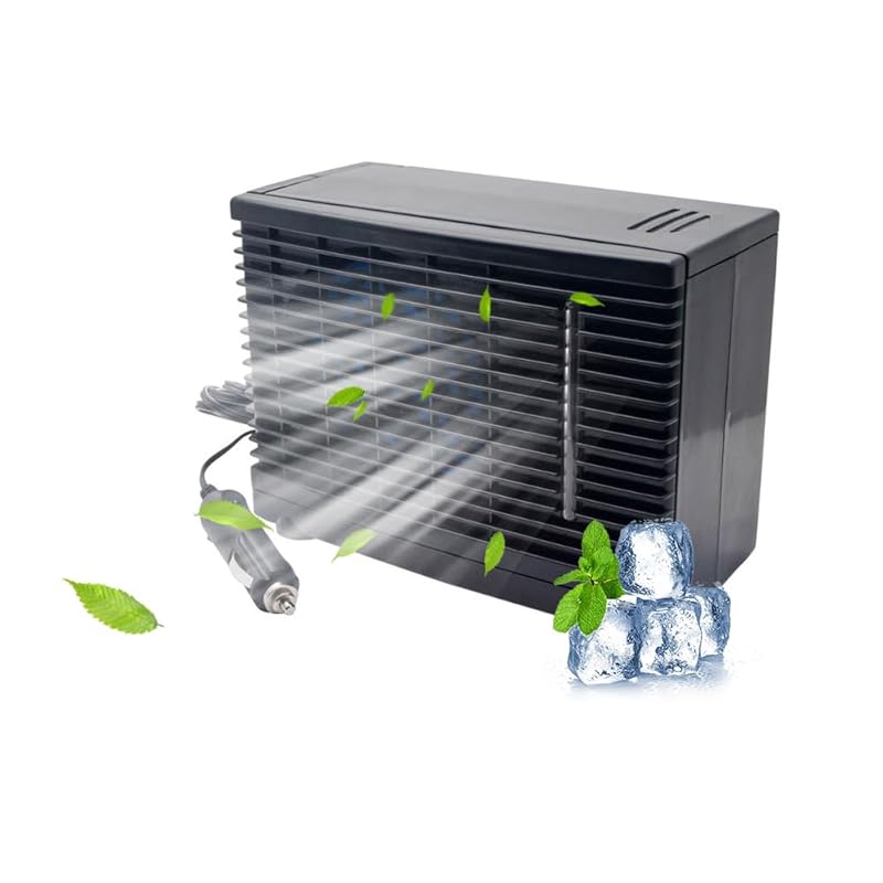 12V Portable Car Cooling Fan with Cigarette Lighter Plug, Universal Da