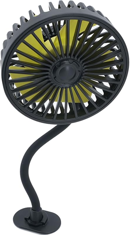 12V USB Adjustable Portable Vent Fan, 2 Speeds, USB or Lighter Powered