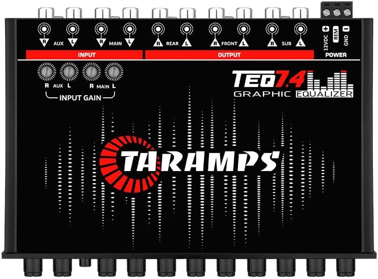 Taramps TEQ 7.4 Pro 7-band car graphic equalizer with channel adjustme
