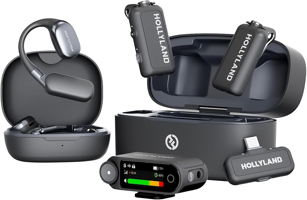 Hollyland Lark MAX 2 wireless microphone for iPhone and camera AI nois