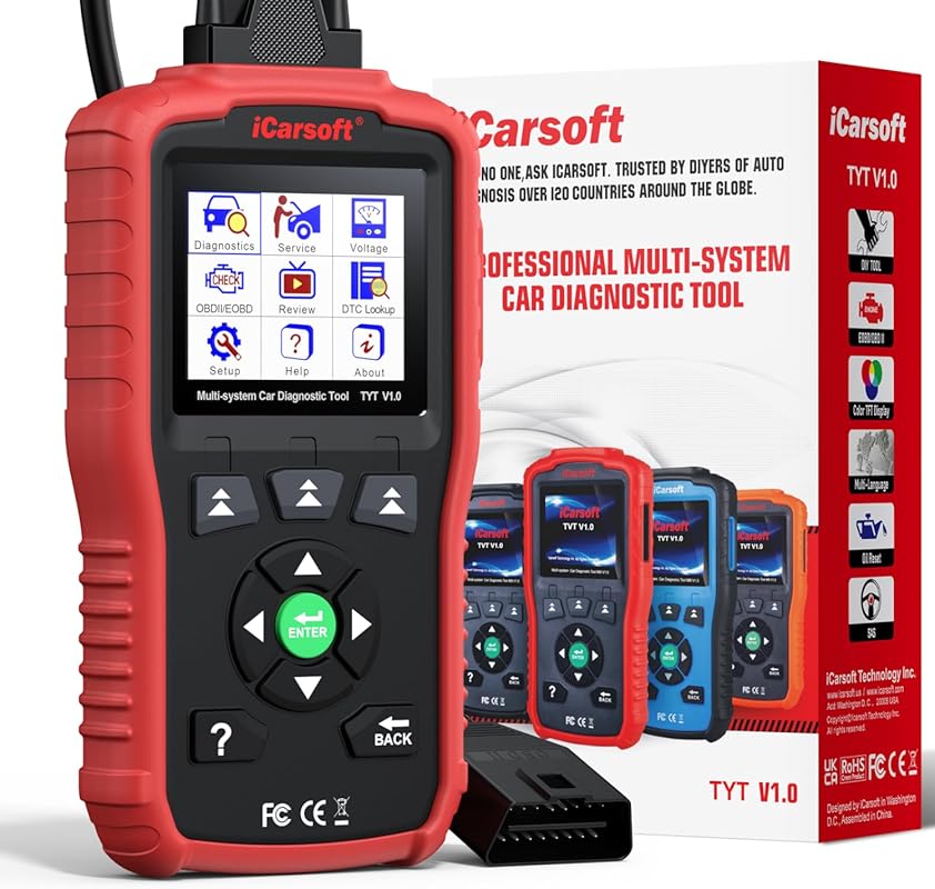 iCarsoft All Systems OBDII Scanner for Kia and Other Japanese/Korean C