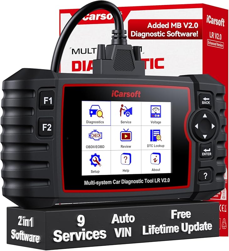 iCarsoft LR V2.0 enhanced OBD2 scanner for Land Rover and Jaguar, in-d