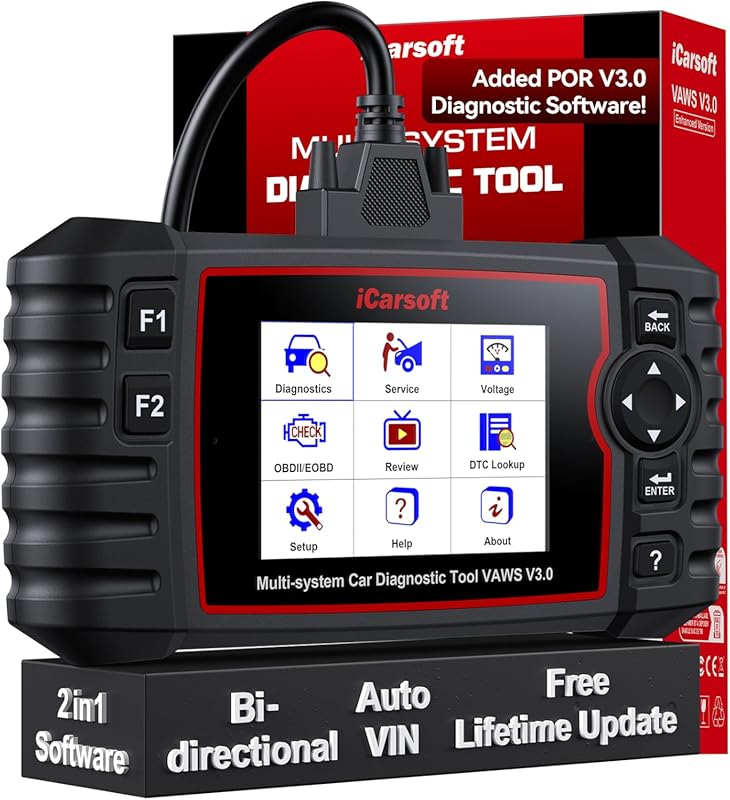 iCarsoft VAWS V3.0 Bidirectional OBD2 Scanner for VW, Audi, Bentley, B