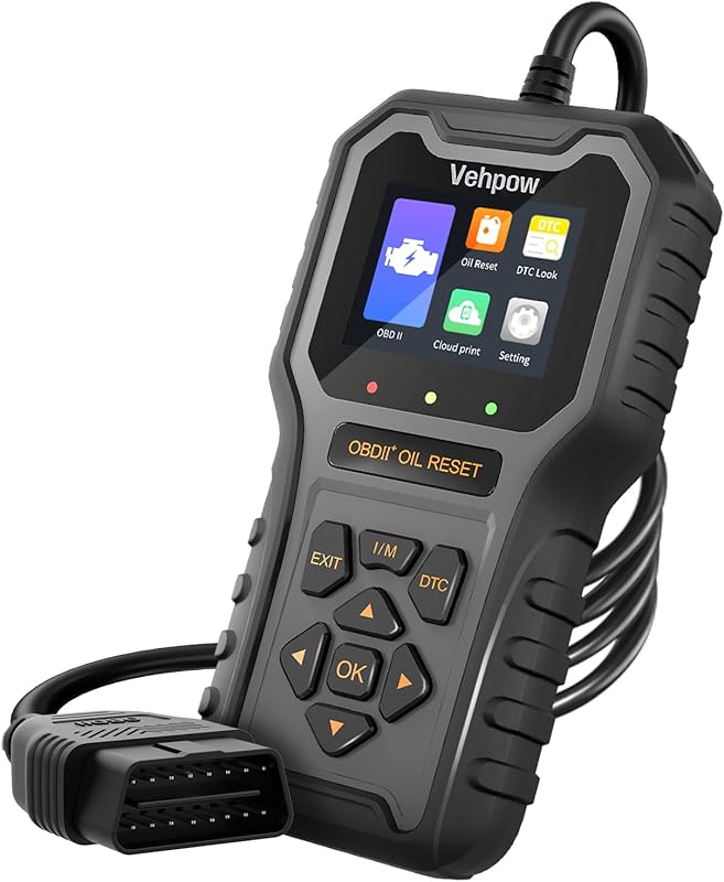 OBD2 scanner with check engine oil light reset 2.8 inch screen for 199