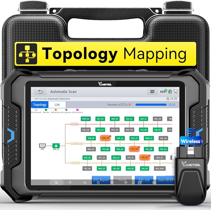 VDIAGTOOL VD80 BT Topology Mapping OBD2 Scanner, Wireless Full System 