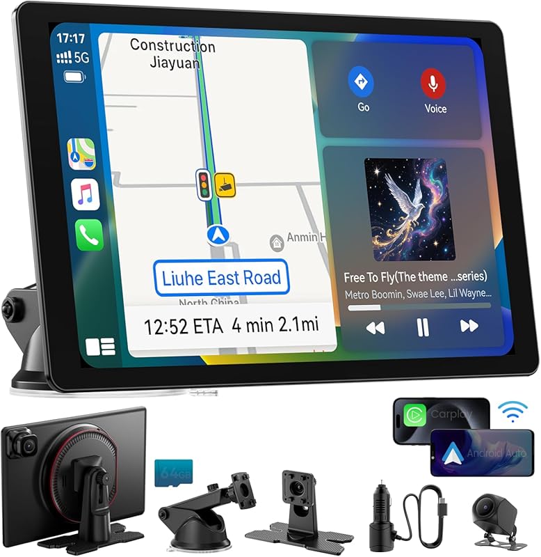 11-inch Ultra-slim Wireless CarPlay Touchscreen Car Stereo with Androi