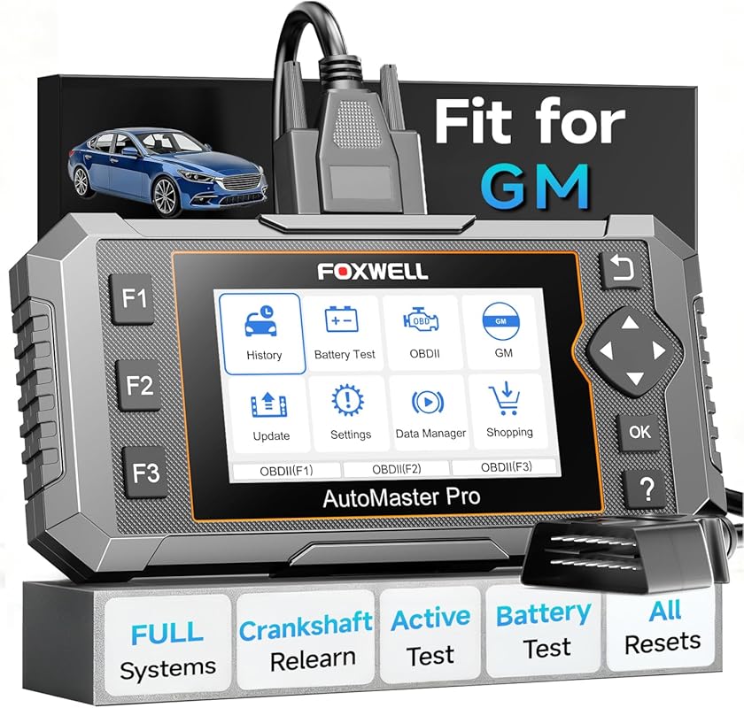 FOXWELL NT510 Pro GM OBD2 Scanner 12V Battery Tester All System Diagno
