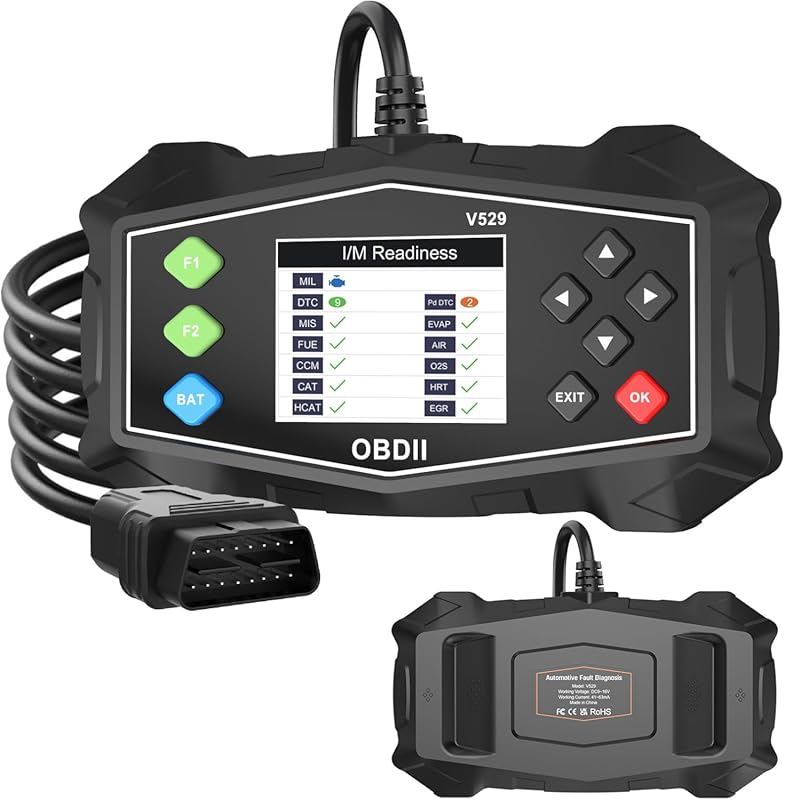 OBD2 Code Reader with Battery Tester Mode 6 IM Readiness for OBDII Car