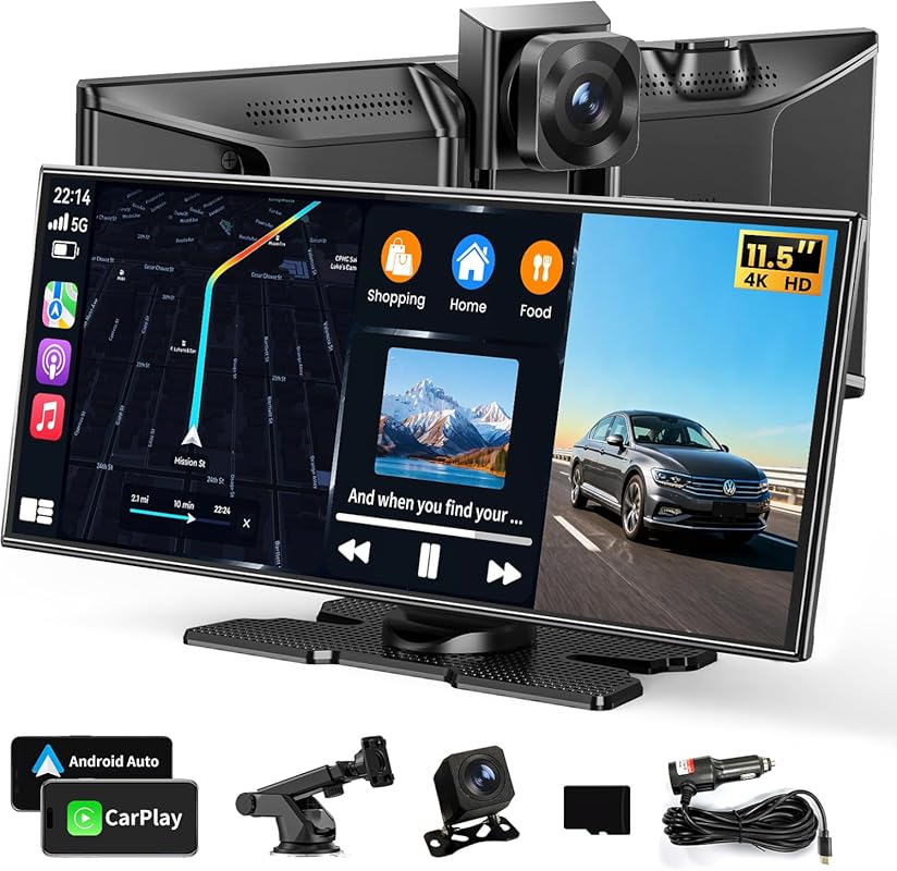 11.5 inch wireless Apple CarPlay Android Auto touchscreen car stereo w