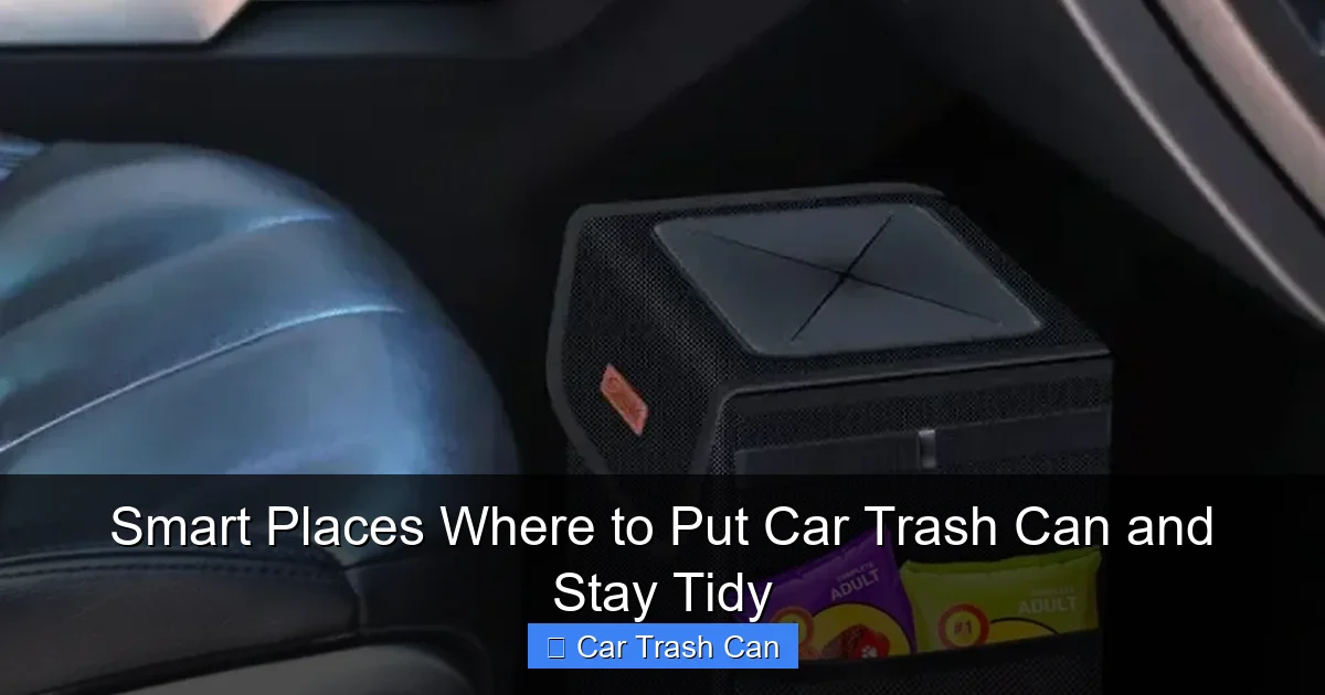 Smart Places Where to Put Car Trash Can and Stay Tidy