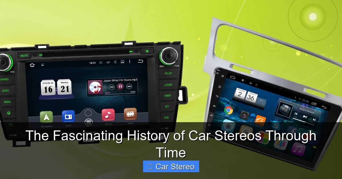 The Fascinating History of Car Stereos Through Time