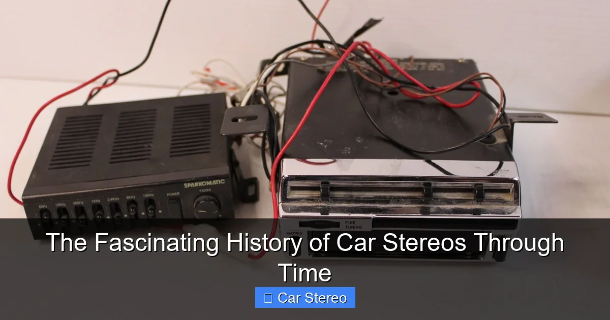The Fascinating History of Car Stereos Through Time
