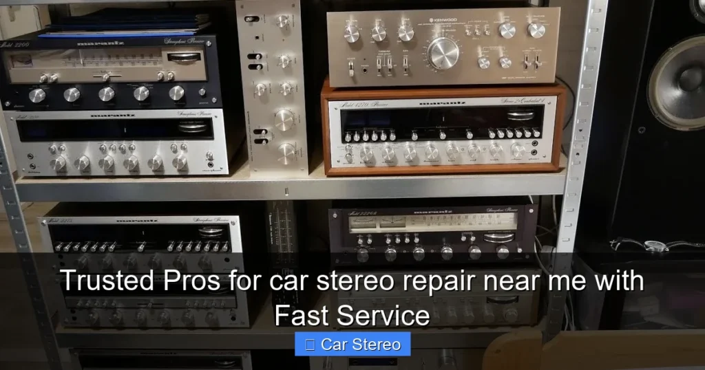 Trusted Pros for car stereo repair near me with Fast Service