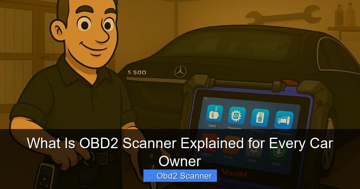 What Is OBD2 Scanner Explained for Every Car Owner