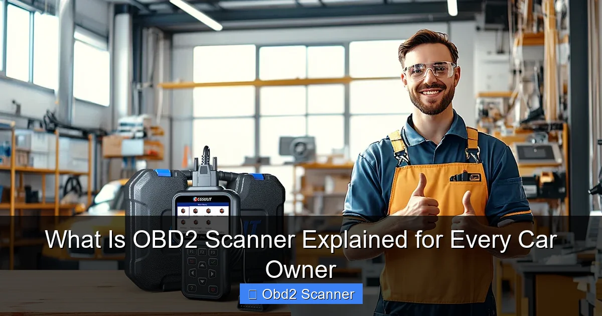 What Is OBD2 Scanner Explained for Every Car Owner