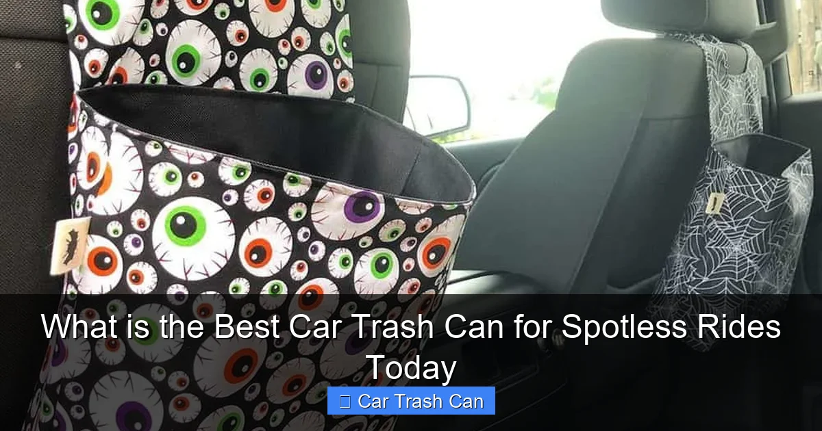 What is the Best Car Trash Can for Spotless Rides Today