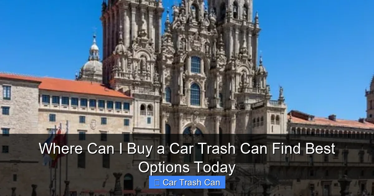 Where Can I Buy a Car Trash Can Find Best Options Today