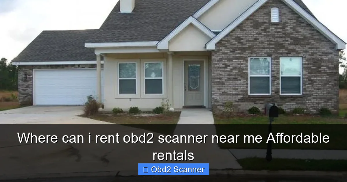 Where can i rent obd2 scanner near me Affordable rentals