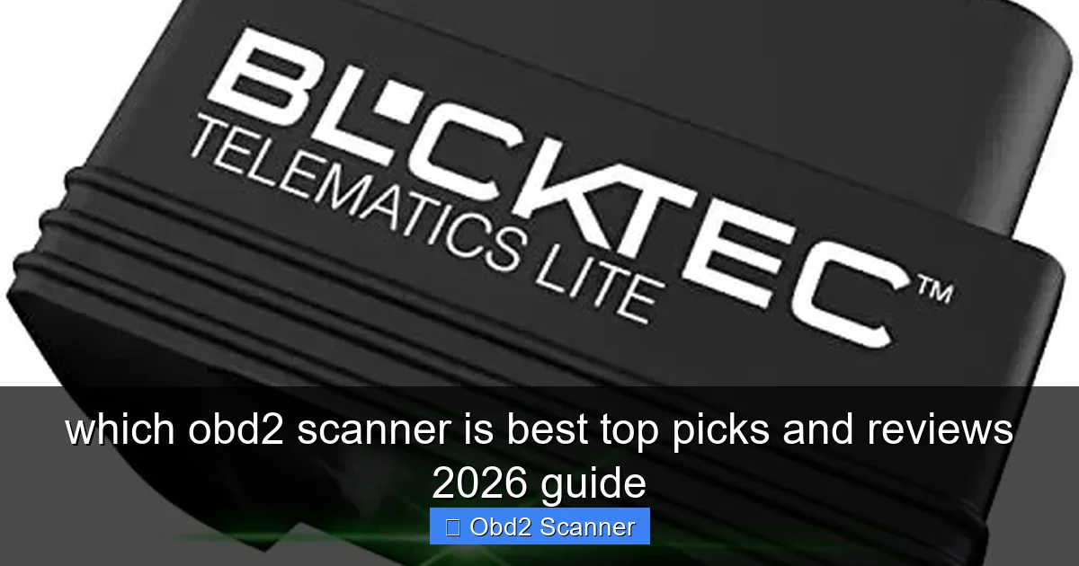 which obd2 scanner is best top picks and reviews 2026 guide
