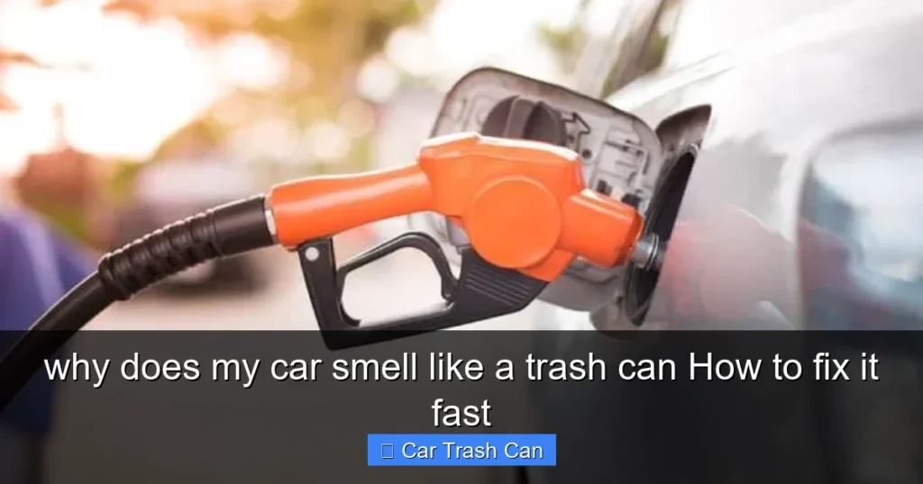 why does my car smell like a trash can How to fix it fast