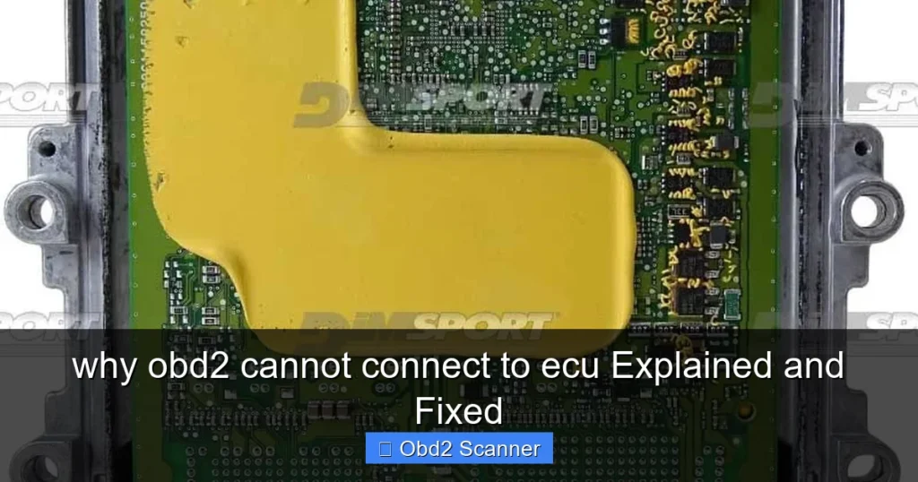 why obd2 cannot connect to ecu Explained and Fixed why obd2 cannot connect to ecu Explained and Fixed