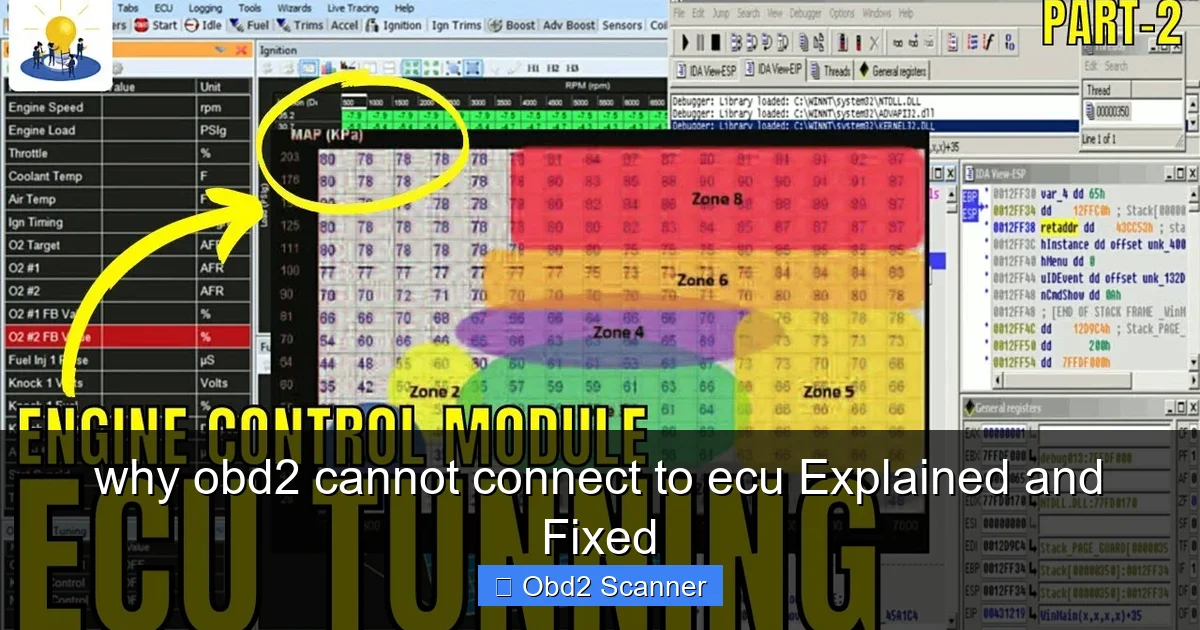 why obd2 cannot connect to ecu Explained and Fixed