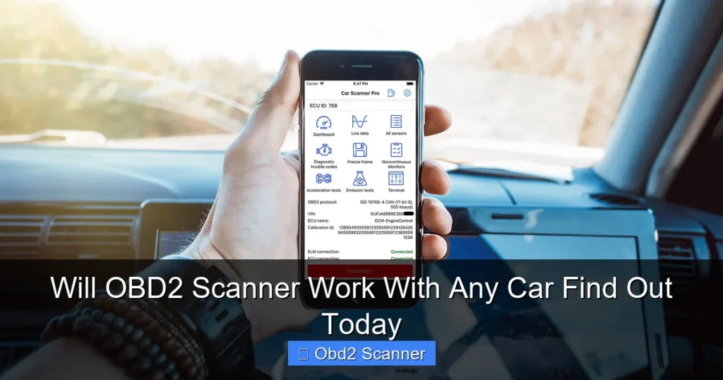 Will OBD2 Scanner Work With Any Car Find Out Today
