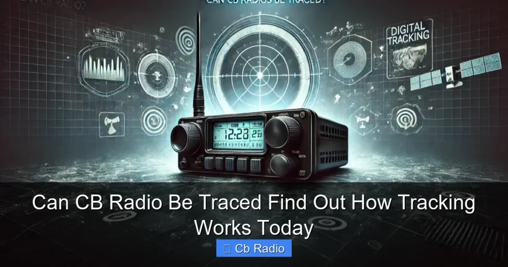 Can CB Radio Be Traced Find Out How Tracking Works Today