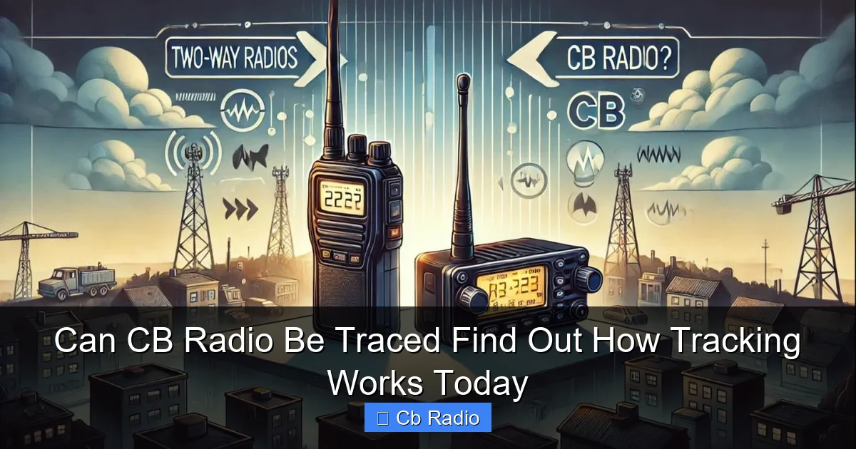 Can CB Radio Be Traced Find Out How Tracking Works Today
